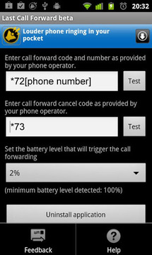 Last Call Forward截图