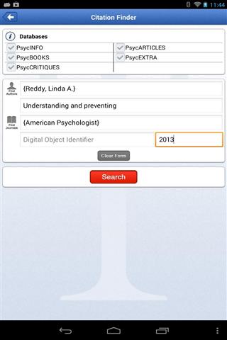 外勤流动 APA PsycNET Mobile截图2