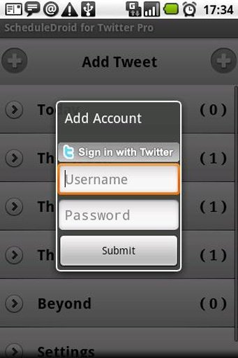 ScheduleDroid Twitter - Free截图4