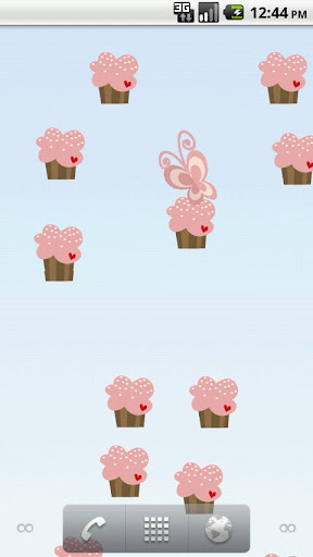Butterflies and Cupcakes LWP截图2