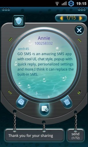 GO SMS PRO Hatch Popup ThemeEX截图4