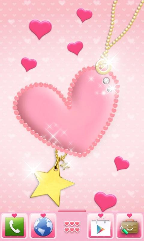 pink heart Theme截图9