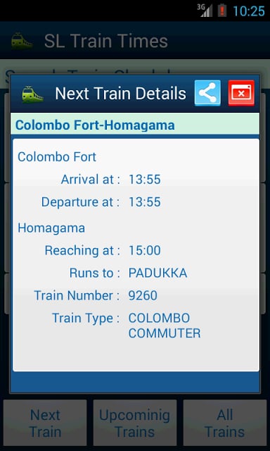 SriLanka Train Times截图3