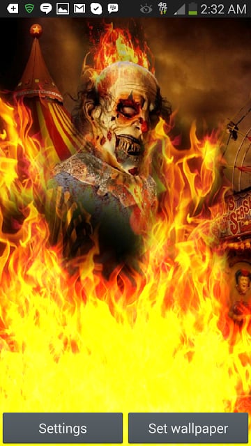 Ghost Rider Clown on Fire LWP截图3