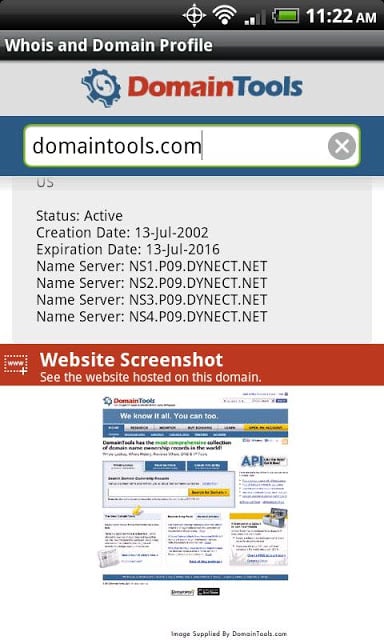 DomainTools Whois Lookup截图1