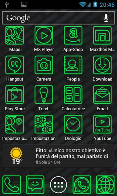 Fluo Green Holo Free Theme截图6