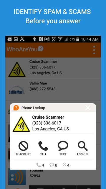 WhoAreYou Caller ID + Blocker截图4