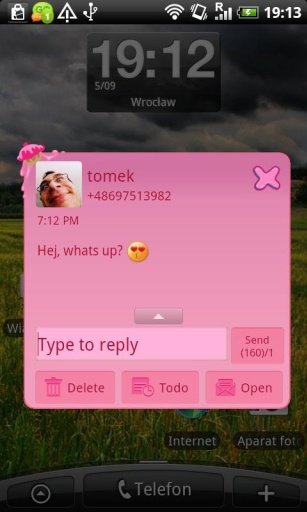 GO SMS Pro Cupcake Theme截图2