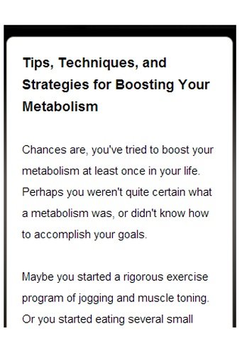 Boost Metabolism截图1