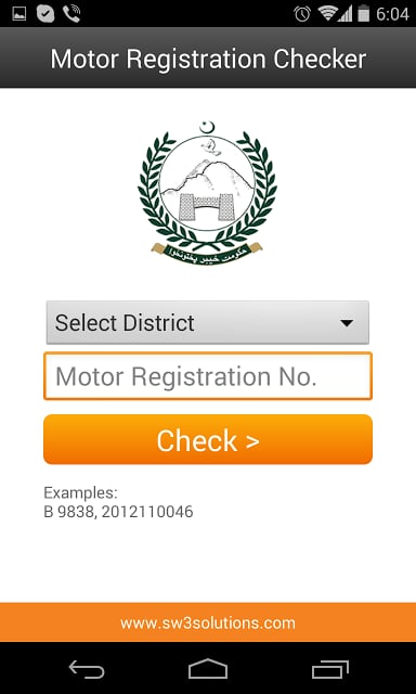 Motor Registration Checker截图1