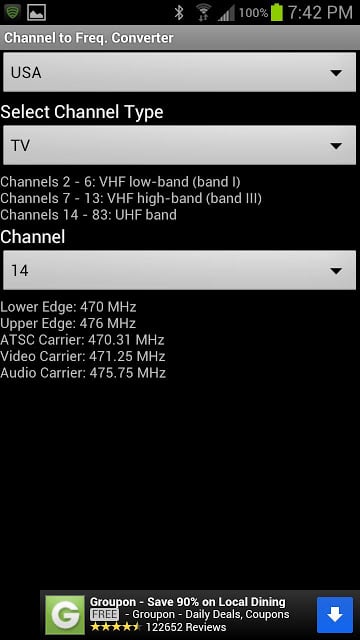 Channel to Frequency Converter截图4