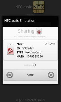 NFC Classic Tag Reader Writer截图