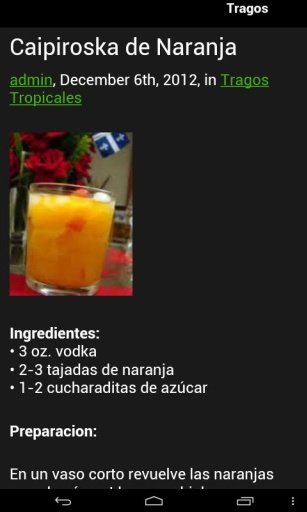 Recetas de Tragos截图1