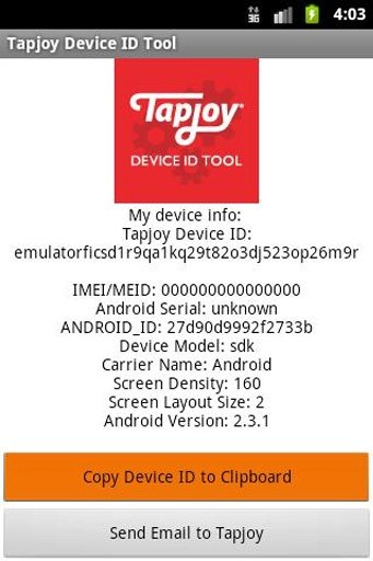 Tapjoy Device ID Tool截图4