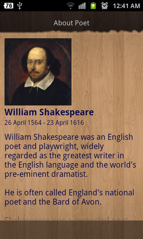 William Shakespeare Poems截图2