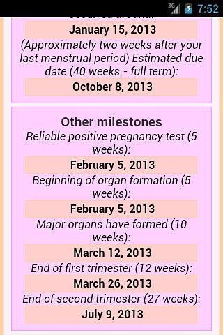 怀孕日期计算器截图2