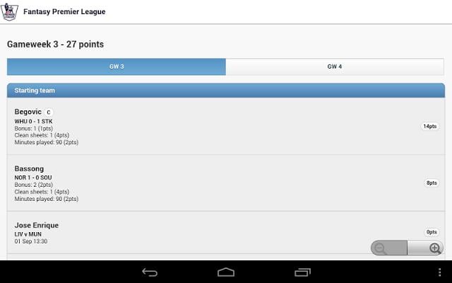 Fantasy football premier app截图1