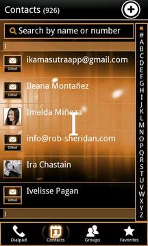 Orange ICS GO Contacts截图