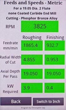 Feeds and Speeds for Milling截图
