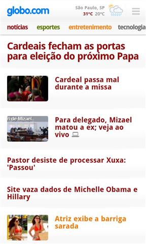 Globo.com手机软件截图2