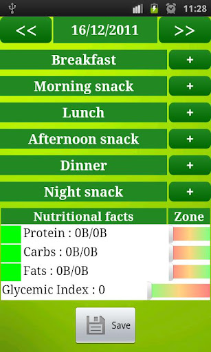 Droid Zone -Zone Diet Compiler截图5