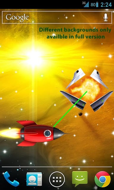 Space War Live Wallpaper Free截图4