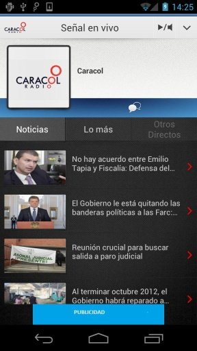 Caracol Radio para Android截图3