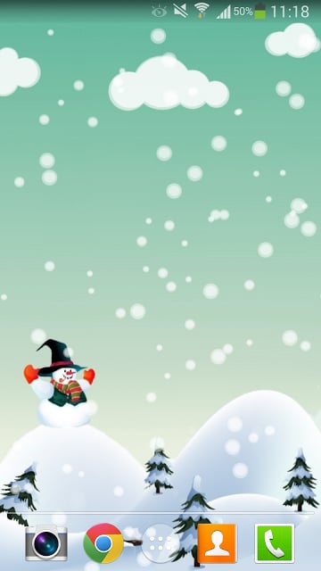 Snowfall HD Live Wallpaper截图5