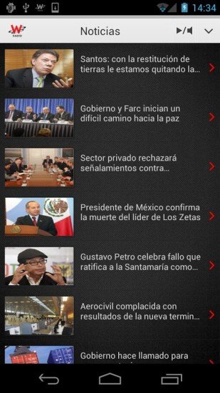 WRadio Colombia para Android截图1