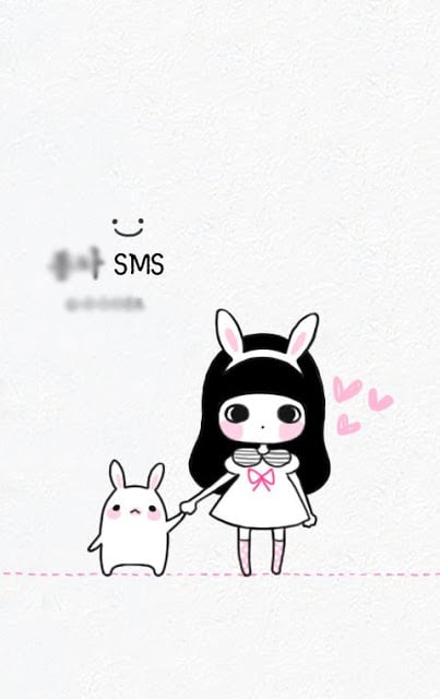 BongJa White SMS Theme截图4