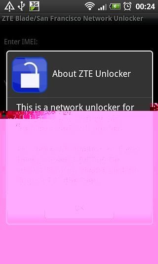 ZTE Blade/San Francisco Network Unlocker截图5