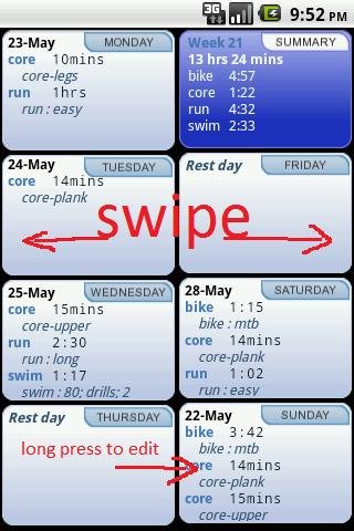 Triathlete's Training Diary截图1