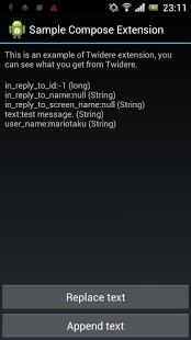 Twidere Sample Extension截图2