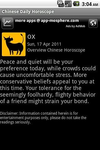 Chinese Daily Horoscope截图4