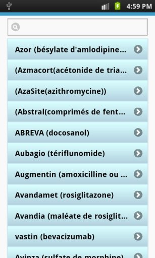 Dictionnaire des m&eacute;dicaments截图1