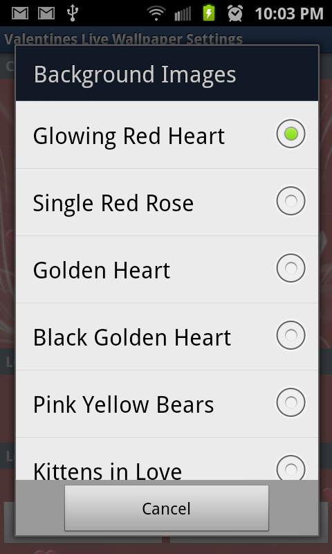 Free Valentines Live Wallpaper截图3