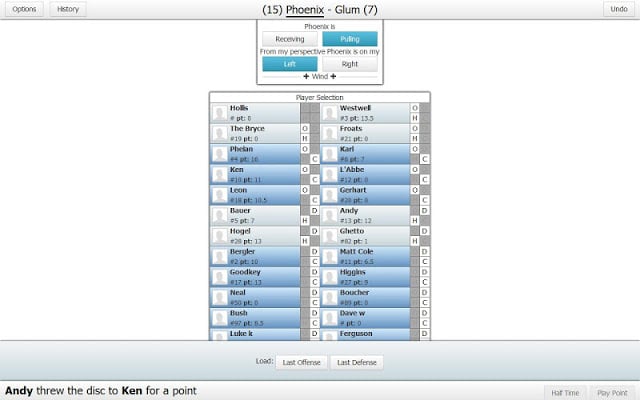 Ultiapps Frisbee Stat Tracker截图7