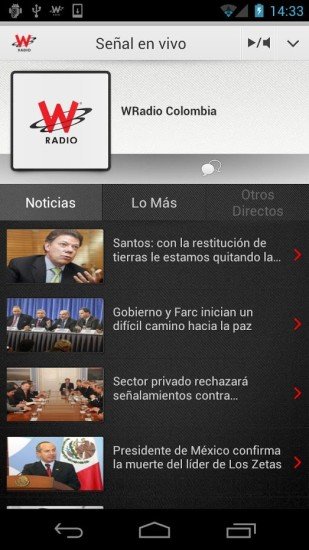 WRadio Colombia para Android截图2