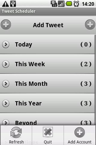 ScheduleDroid Twitter - Free截图1