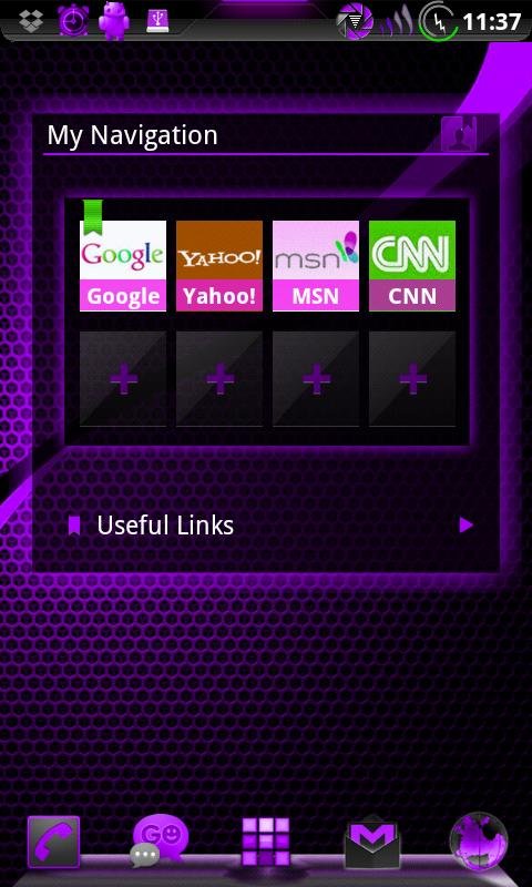 GOWidget DeepPurple ICS - Free截图8