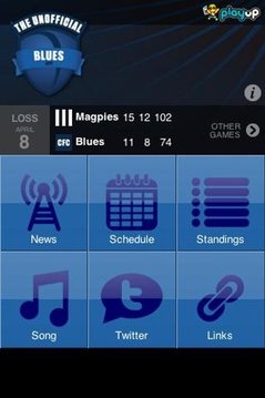 Blues AFL App截图