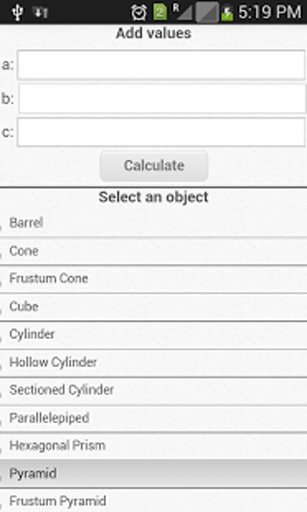 Volume And Area Calculator截图9