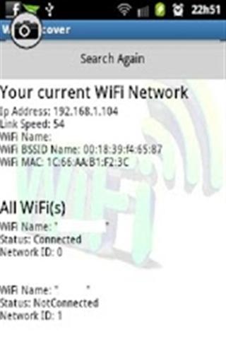 WiFi信息查询 WiFi Discover IP MAC SSID截图1