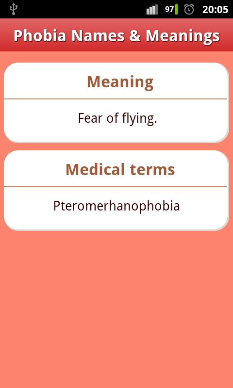 Phobias List &amp; Meanings FREE!!截图3