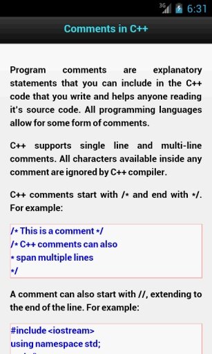 C++ Tutorial截图2