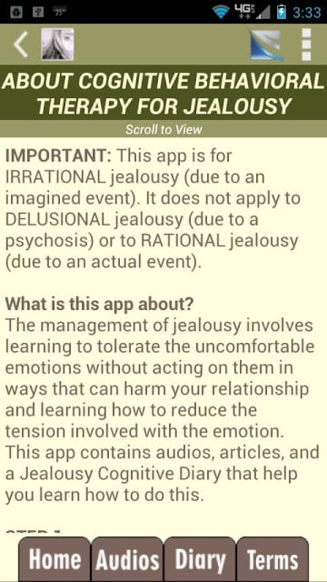 Jealousy Test &amp; CBT Self-Help截图1