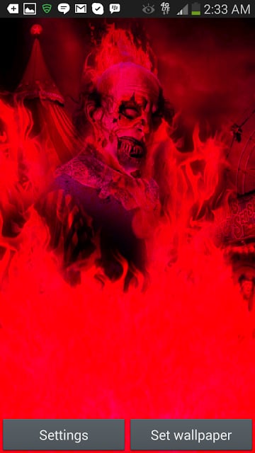 Ghost Rider Clown on Fire LWP截图6