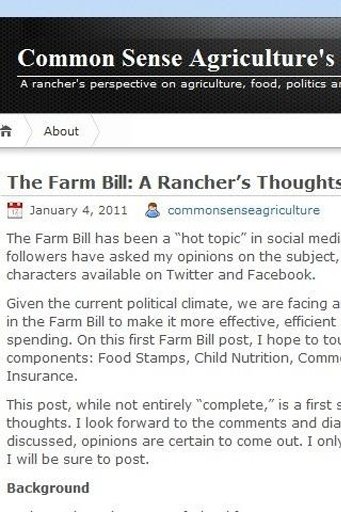 Common Sense Agriculture Blog截图2