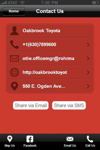 奥克丰田手机应用 Oakbrook Toyota截图1