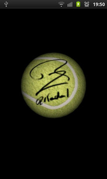 Nadal 3D Tennis Ball Wallpaper截图
